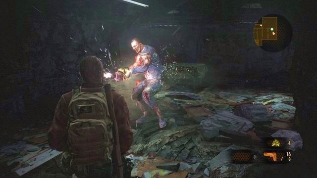 Zbyt bliski kontakt z Pedrem najpewniej zakończy się otrzymaniem potężnych obrażeń i krwawieniem. - Idź do wieży cz.3 - Zmutowany Pedro | Kontemplacja - Barry - Resident Evil: Revelations 2 - Kolonia Karna - poradnik do gry