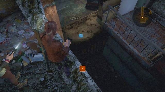 Po wyjechaniu windą na górę zobaczysz Natalię - Kontemplacja - Claire | Emblematy wieży | Resident Evil Revelations 2 - Resident Evil: Revelations 2 - Kolonia Karna - poradnik do gry