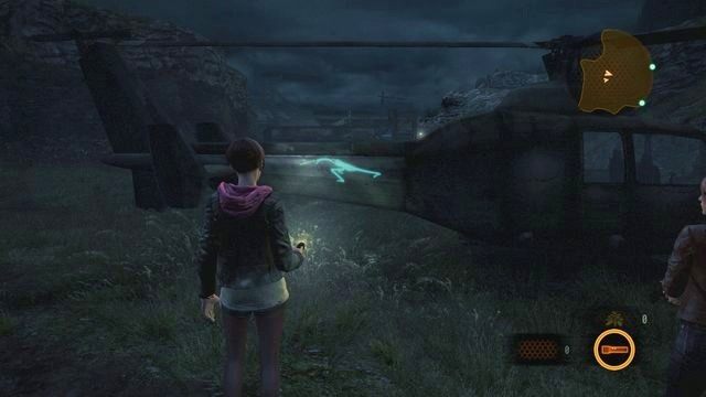 Wchodząc na polanę, na której znajduje się helikopter, obejdź maszynę, a z drugiej strony, na ogonie, znajdziesz rysunek - Kontemplacja | Rysunki Kafki (Moira) | Resident Evil Revelations 2 - Resident Evil: Revelations 2 - Kolonia Karna - poradnik do gry