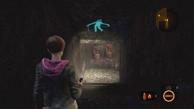 Po spotkaniu z Natalią niemal od razu przejdziesz do dużego pomieszczenia, ze stołem do ulepszania broni w środku - Kontemplacja | Rysunki Kafki (Moira) | Resident Evil Revelations 2 - Resident Evil: Revelations 2 - Kolonia Karna - poradnik do gry