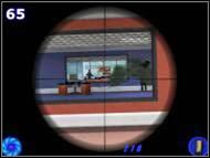 Nie próbuj walczyć na dystans tylko dostań się tam jak najszybciej przechodząc przez dwie pary drzwi (ewentualnie zbierz jeszcze wyrzutnię rakiet, która leży na podłodze) - Poziom 10 | James Bond 007 NightFire - James Bond 007: NightFire - poradnik do gry