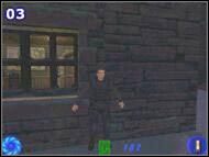 Do wieży wartowniczej prowadzą drzwi, które są jednak zablokowane kłódką - James Bond 007: NightFire - poradnik do gry