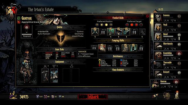 Niektóre efekty statusu mogą obniżyć statystyki postaci - Darkest Dungeon: Efekty statusu - Darkest Dungeon - poradnik do gry