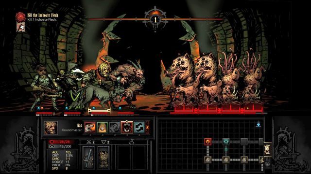 Starcie jest o tyle unikalne, że boss to tak naprawdę cztery cele jednocześnie. - Darkest Dungeon: Jak pokonać bossa Flesh? - Darkest Dungeon - poradnik do gry