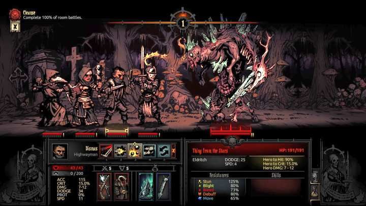 Walka z Gwiezdnym Stworem, wzorem Shriekera, pozwala zdobyć unikalne nawyki. - Darkest Dungeon The Color of Madness: Unikalne nawyki (Quirks) - Darkest Dungeon - poradnik do gry