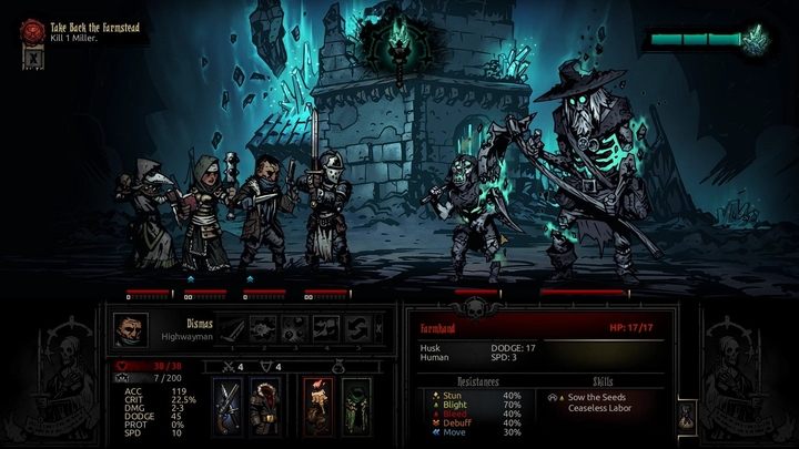 Młynarz to pierwszy boss, z którym przyjdzie walczyć ci na Farmie. - Darkest Dungeon The Color of Madness: Jak pokonać bossa Młynarz (The Miller)? - Darkest Dungeon - poradnik do gry