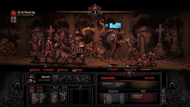 Po ubiciu wroga warto wykorzystać chwilę spokoju, by zregenerować stres i/lub zdrowie. - Darkest Dungeon: Jak pokonać bossa Collector? - Darkest Dungeon - poradnik do gry