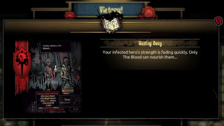 Efekty głodówki... - Darkest Dungeon The Crimson Court: Karmazynowa Klątwa - Darkest Dungeon - poradnik do gry