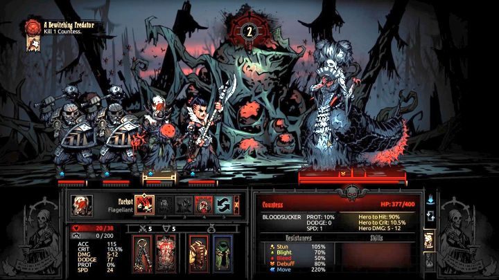 Trzeci i ostatni główny boss dodatku - Hrabina. - Darkest Dungeon The Crimson Court: Jak pokonać bossa Hrabina? - Darkest Dungeon - poradnik do gry
