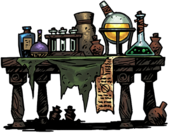 Stół do alchemii / Alchemy Table - Darkest Dungeon: Ruiny (Ruins) - ciekawostki - Darkest Dungeon - poradnik do gry