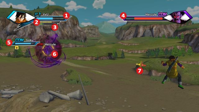 W tym rozdziale przyjrzymy się krótko ekranowi walki gry - Interfejs i Scouter | Informacje wstępne w Dragon Ball Xenoverse - Dragon Ball: Xenoverse - poradnik do gry