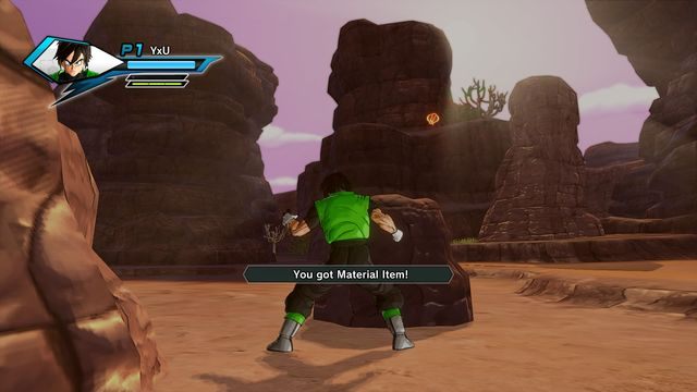Gdy zbierzesz materiał zostaniesz o tym poinformowany komunikatem - Wyzwania - Parallel Quest (PQ) w Dragon Ball Xenoverse - Dragon Ball: Xenoverse - poradnik do gry