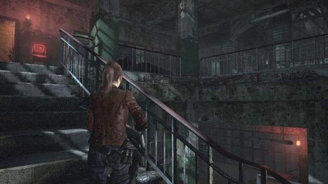 Na górze najpierw odwiedź toaletę, a później pokój jastrzębi. - Znajdź Neila | Wyrok - Claire | Resident Evil Revelations 2 - Resident Evil: Revelations 2 - Kolonia Karna - poradnik do gry