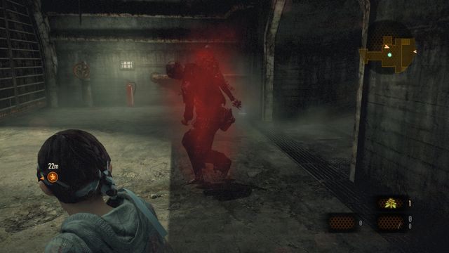 Gdy tylko przeciwnicy wstaną (zacznij otwierać bramę) z powrotem ucieknij przez dziurę i poczekaj, aż Barry oczyści teren. - Opuść ścieki - Śluzy | Wyrok - Barry | Resident Evil Revelations 2 - Resident Evil: Revelations 2 - Kolonia Karna - poradnik do gry