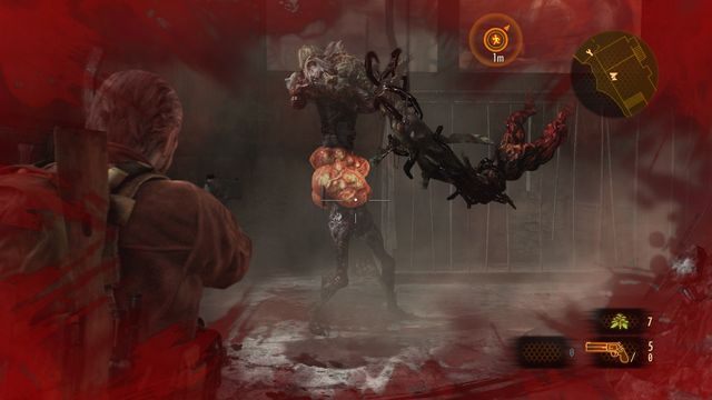 Gdy skorzystasz z mocniejszej broni znacznie szybciej wykurzysz przeciwnika z magazynu. - Odszukaj Alex - Przywrócenie zasilania | Wyrok - Barry - Resident Evil: Revelations 2 - Kolonia Karna - poradnik do gry