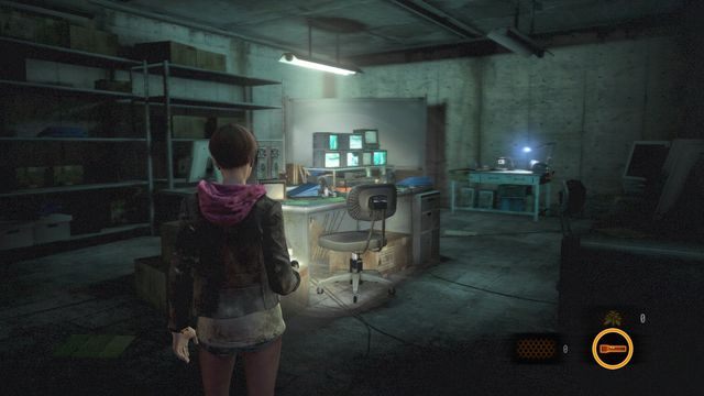 W pokoju znajdziesz sporo amunicji oraz dwa Dokumenty. - Idź na wyższy poziom - Grobowiec | Wyrok - Claire | Resident Evil Revelations 2 - Resident Evil: Revelations 2 - Kolonia Karna - poradnik do gry