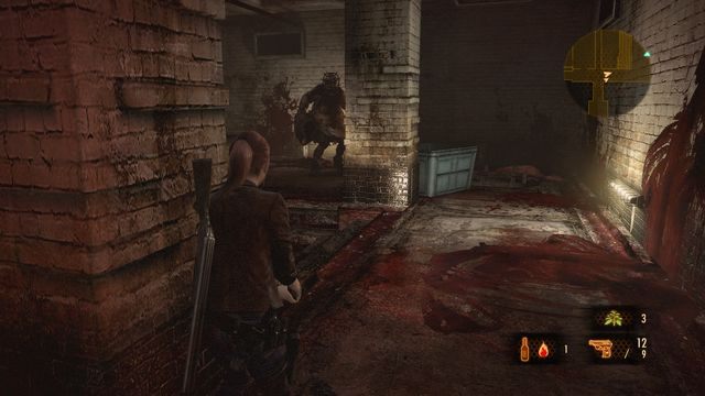 Wrogów będzie tutaj zbyt wiele - znacznie łatwiej jest uciec, aniżeli walczyć. - Znajdź Neila - Rzeźnia | Wyrok - Claire | Resident Evil Revelations 2 - Resident Evil: Revelations 2 - Kolonia Karna - poradnik do gry