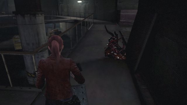 Uważaj na pozostawiane na ziemi macki. - Walka z Neilem | Wyrok - Claire | Resident Evil Revelations 2 - Resident Evil: Revelations 2 - Kolonia Karna - poradnik do gry