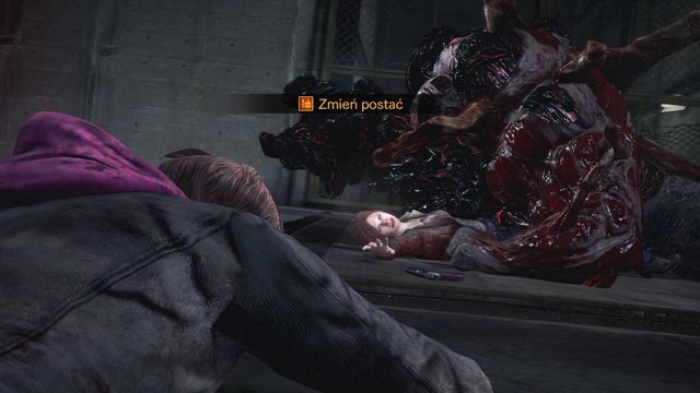 Zmień sterowanie i jako Moira złap za pistolet lub zabij Neila jako Claire, szybko wciskając odpowiedni przycisk. - Walka z Neilem | Wyrok - Claire | Resident Evil Revelations 2 - Resident Evil: Revelations 2 - Kolonia Karna - poradnik do gry