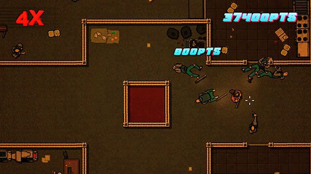 Trzy kolejne grupy wrogów znajdują się po lewej - Bonus Scene - The Abyss | Epilog i bonusowa misja | Hotline Miami 2 Wrong Number - Hotline Miami 2: Wrong Number - poradnik do gry