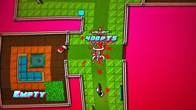 W sąsiednich pomieszczeniach znajdują się pojedynczy przeciwnicy oraz pies - Apocalypse | Epilog i bonusowa misja | Hotline Miami 2 Wrong Number - Hotline Miami 2: Wrong Number - poradnik do gry