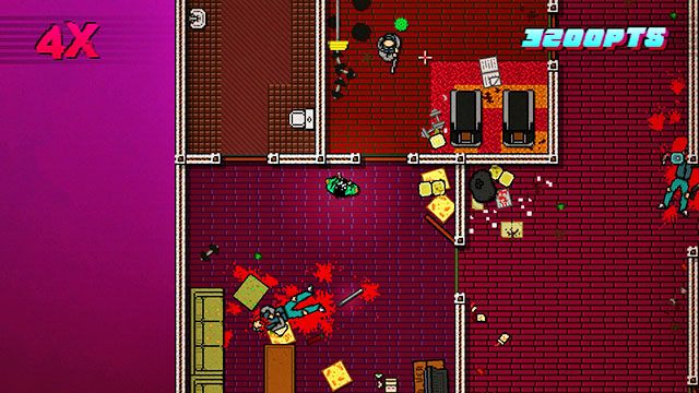 Ostatni przeciwnik znajduje się na prawo od schodów - Scene 1 - Down Under | Act 1 - Exposition | Hotline Miami 2 Wrong Number - Hotline Miami 2: Wrong Number - poradnik do gry