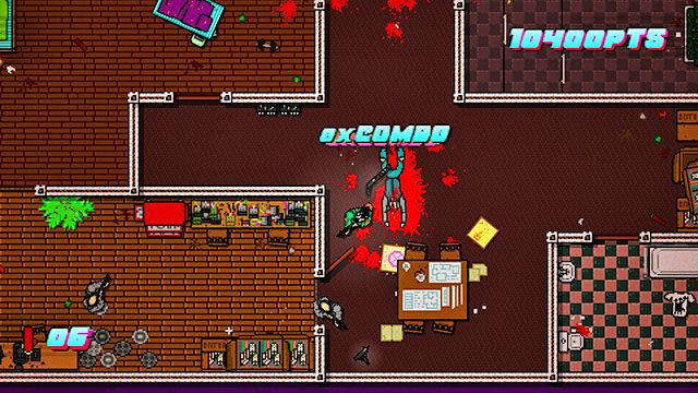 Po pokonaniu wszystkich wrogów wróć na parter i wsiądź do samochodu - Scene 1 - Down Under | Act 1 - Exposition | Hotline Miami 2 Wrong Number - Hotline Miami 2: Wrong Number - poradnik do gry