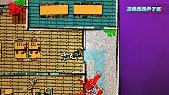 Idź do dolnego pomieszczenia - Scene 3 - Hard News | Act 1 - Exposition | Hotline Miami 2 Wrong Number - Hotline Miami 2: Wrong Number - poradnik do gry