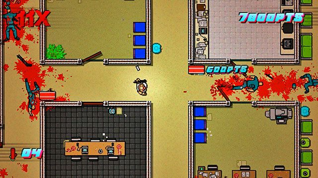 Po prawej znajdziesz dwa pomieszczenia - Scene 4 - Final Cut | Act 1 - Exposition | Hotline Miami 2 Wrong Number - Hotline Miami 2: Wrong Number - poradnik do gry