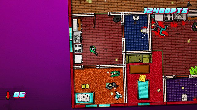 Ostatni wróg czeka na lewo od schodów - Scene 6 - Moving Up | Act 2 - Rising | Hotline Miami 2 Wrong Number - Hotline Miami 2: Wrong Number - poradnik do gry