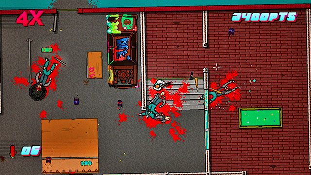 Stań nad stołem bilardowym i strzel w dół - Scene 7 - No Mercy | Act 2 - Rising | Hotline Miami 2 Wrong Number - Hotline Miami 2: Wrong Number - poradnik do gry