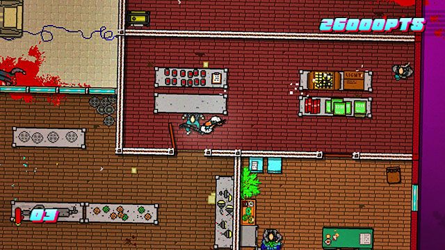 Po zabiciu obu idź do ostatniego pomieszczenia - Scene 7 - No Mercy | Act 2 - Rising | Hotline Miami 2 Wrong Number - Hotline Miami 2: Wrong Number - poradnik do gry