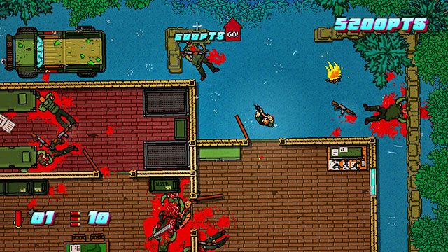 Po krótkim czasie dotrzesz do kolejnych zabudowań - Scene 9 - Ambush | Act 3 - Climax | Hotline Miami 2 Wrong Number - Hotline Miami 2: Wrong Number - poradnik do gry