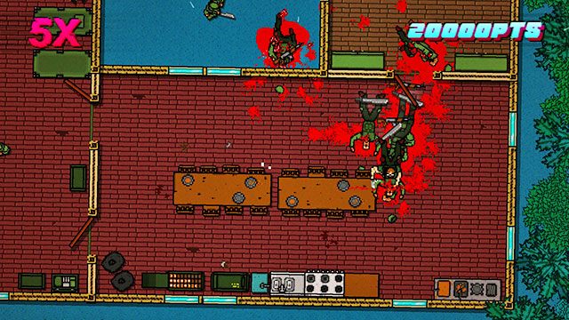 Idź w lewo i zastrzel pozostałych wrogów - Scene 9 - Ambush | Act 3 - Climax | Hotline Miami 2 Wrong Number - Hotline Miami 2: Wrong Number - poradnik do gry