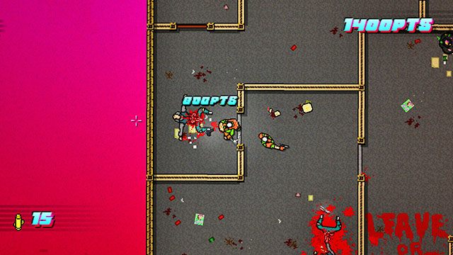Dwóch kolejnych wrogów znajdziesz po prawej - Scene 10 - Into the Pit | Act 3 - Climax | Hotline Miami 2 Wrong Number - Hotline Miami 2: Wrong Number - poradnik do gry