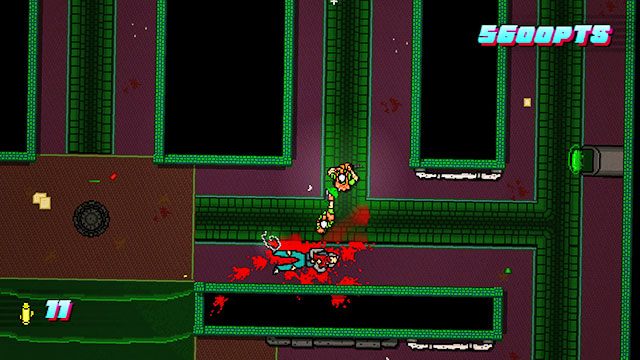 Dalej po lewej czeka dwójka strzelców - Scene 10 - Into the Pit | Act 3 - Climax | Hotline Miami 2 Wrong Number - Hotline Miami 2: Wrong Number - poradnik do gry