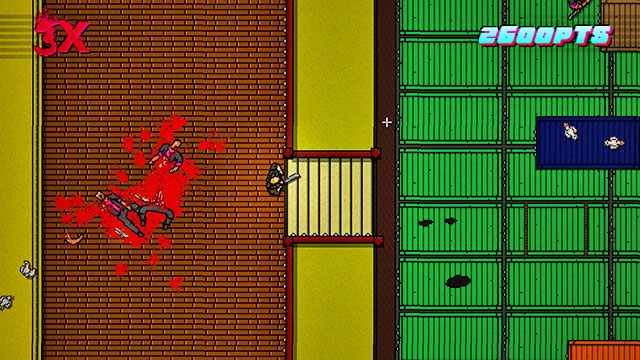 Idź w prawo, chowając się za kontenerami - Scene 11 - Dead Ahead | Act 3 - Climax | Hotline Miami 2 Wrong Number - Hotline Miami 2: Wrong Number - poradnik do gry