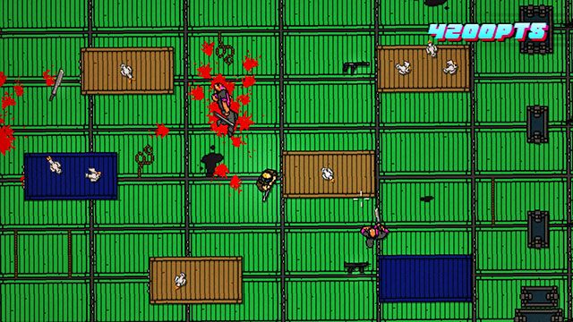 Po prawej czeka na ciebie piątka strzelców - Scene 11 - Dead Ahead | Act 3 - Climax | Hotline Miami 2 Wrong Number - Hotline Miami 2: Wrong Number - poradnik do gry