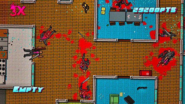 Ostatnia dwójka wrogów nie jest świadoma twojej obecności - Scene 11 - Dead Ahead | Act 3 - Climax | Hotline Miami 2 Wrong Number - Hotline Miami 2: Wrong Number - poradnik do gry