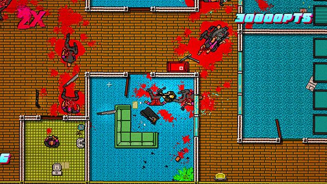 Wejdź do pomieszczenia, ogłusz strzelca i dobij go - Scene 11 - Dead Ahead | Act 3 - Climax | Hotline Miami 2 Wrong Number - Hotline Miami 2: Wrong Number - poradnik do gry