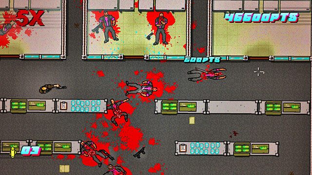 Natychmiast odwrócić się do góry i strzel, by zabić pierwszego wroga - Scene 11 - Dead Ahead | Act 3 - Climax | Hotline Miami 2 Wrong Number - Hotline Miami 2: Wrong Number - poradnik do gry