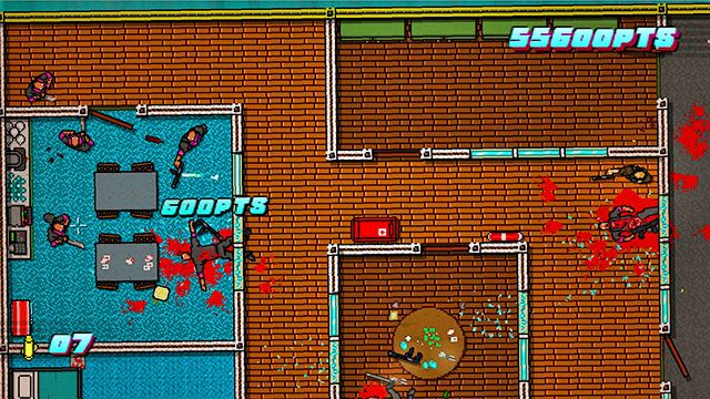 Ostatnią dwójkę znajdziesz w pomieszczeniu na dole - Scene 11 - Dead Ahead | Act 3 - Climax | Hotline Miami 2 Wrong Number - Hotline Miami 2: Wrong Number - poradnik do gry