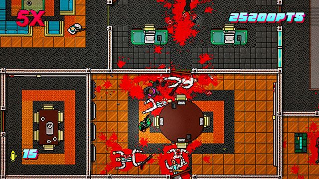 Pozbądź się przeciwników z lewego pomieszczenia - Scene 12 - Death Wish | Act 3 - Climax | Hotline Miami 2 Wrong Number - Hotline Miami 2: Wrong Number - poradnik do gry