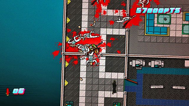 W kolejnym czeka na ciebie mięśniak oraz wróg z bronią palną - Scene 12 - Death Wish | Act 3 - Climax | Hotline Miami 2 Wrong Number - Hotline Miami 2: Wrong Number - poradnik do gry