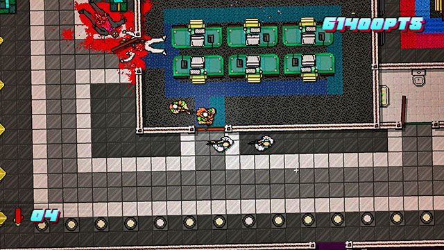 Zastrzel przeciwnika celującego w korytarz - Scene 12 - Death Wish | Act 3 - Climax | Hotline Miami 2 Wrong Number - Hotline Miami 2: Wrong Number - poradnik do gry