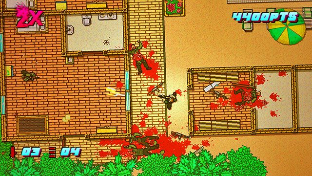 Wróć do prawej części mapy i idź do góry - Scene 14 - Stronghold | Act 4 - Falling | Hotline Miami 2 Wrong Number - Hotline Miami 2: Wrong Number - poradnik do gry
