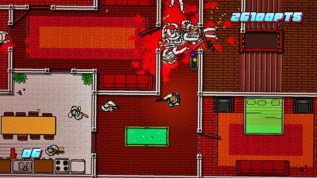 Ostatnich wrogów znajdziesz na górze mapy - Scene 15 - Withdrawal | Act 4 - Falling | Hotline Miami 2 Wrong Number - Hotline Miami 2: Wrong Number - poradnik do gry