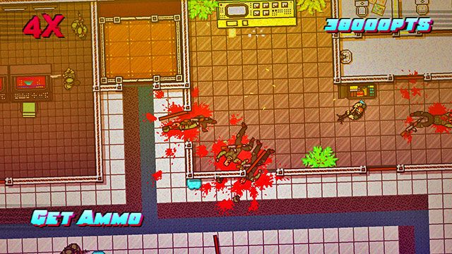 Kolejny strzelec patroluje okolicę - Scene 16 - Casualties | Act 4 - Falling | Hotline Miami 2 Wrong Number - Hotline Miami 2: Wrong Number - poradnik do gry
