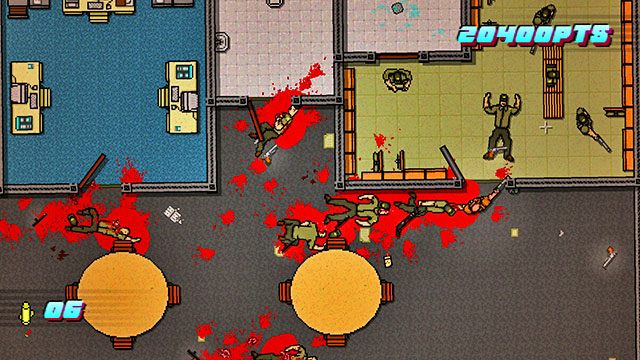 Na tym poziomie znajdują się przeciwnicy, którzy unikają pocisków - Scene 20 - Release | Act 5 - Intermission | Hotline Miami 2 Wrong Number - Hotline Miami 2: Wrong Number - poradnik do gry