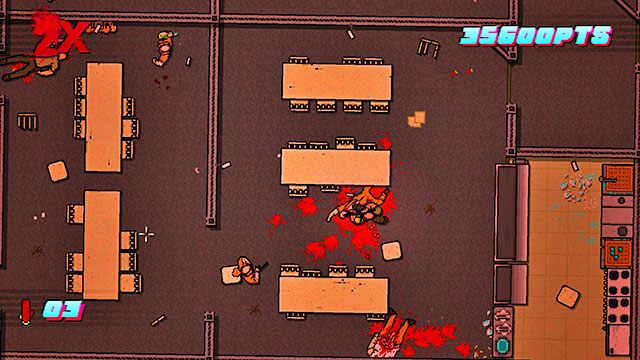 Wymień broń palną na białą - Scene 20 - Release | Act 5 - Intermission | Hotline Miami 2 Wrong Number - Hotline Miami 2: Wrong Number - poradnik do gry